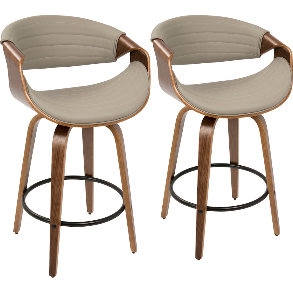 leo gray counter height stool   