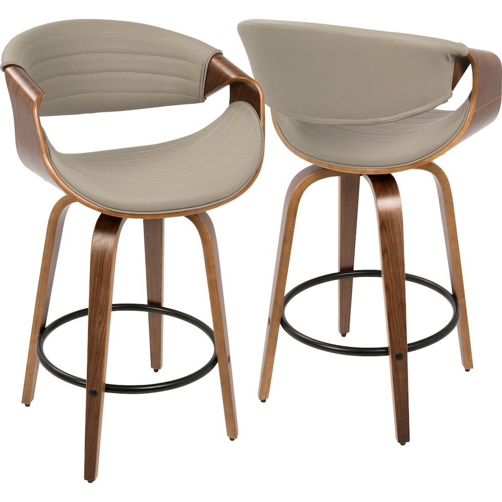 leo gray counter height stool   