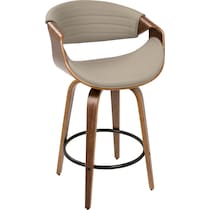 leo gray counter height stool   