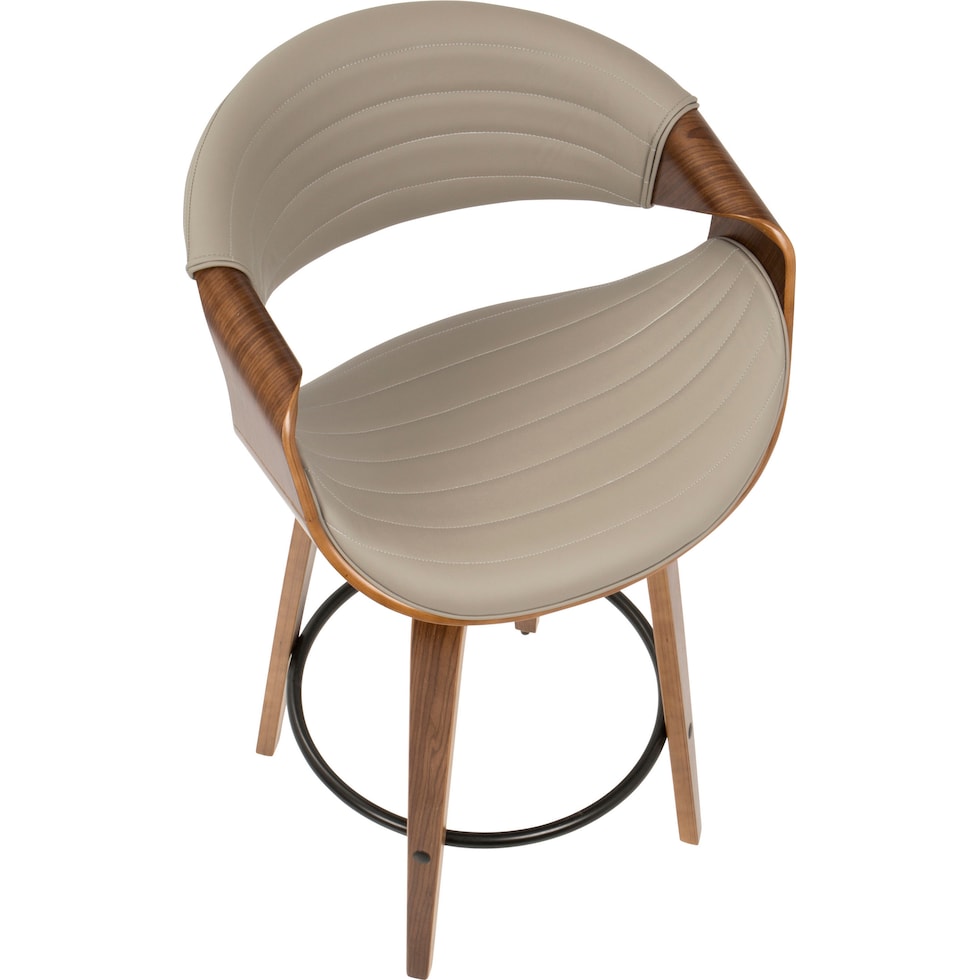 leo gray counter height stool   