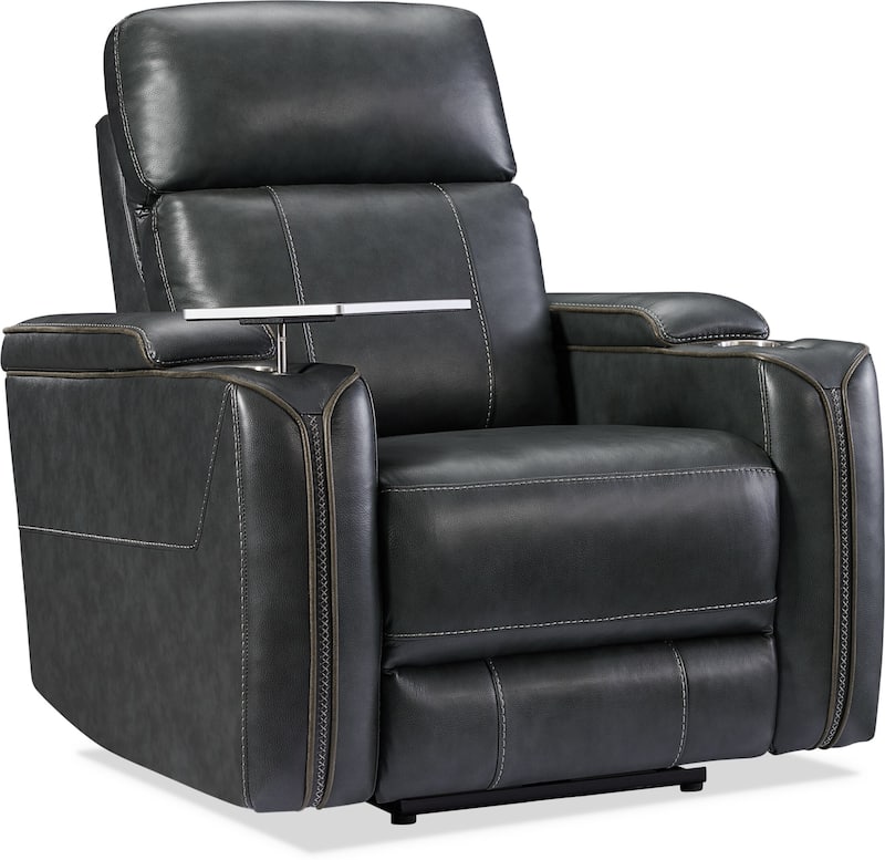 Leo TriplePower Recliner Charcoal Value City Furniture