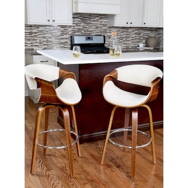 Leo Set of 2 Swivel Stools