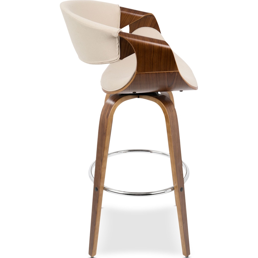 leo white bar stool   