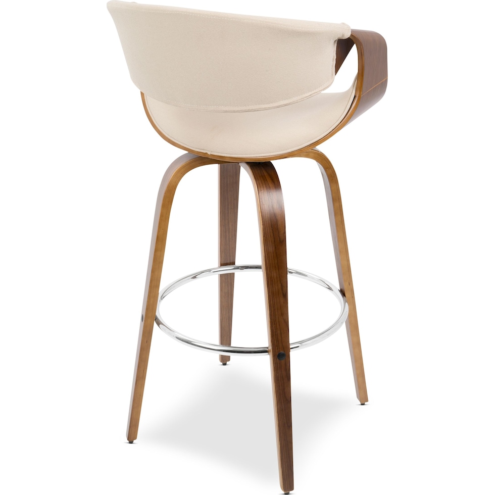 leo white bar stool   