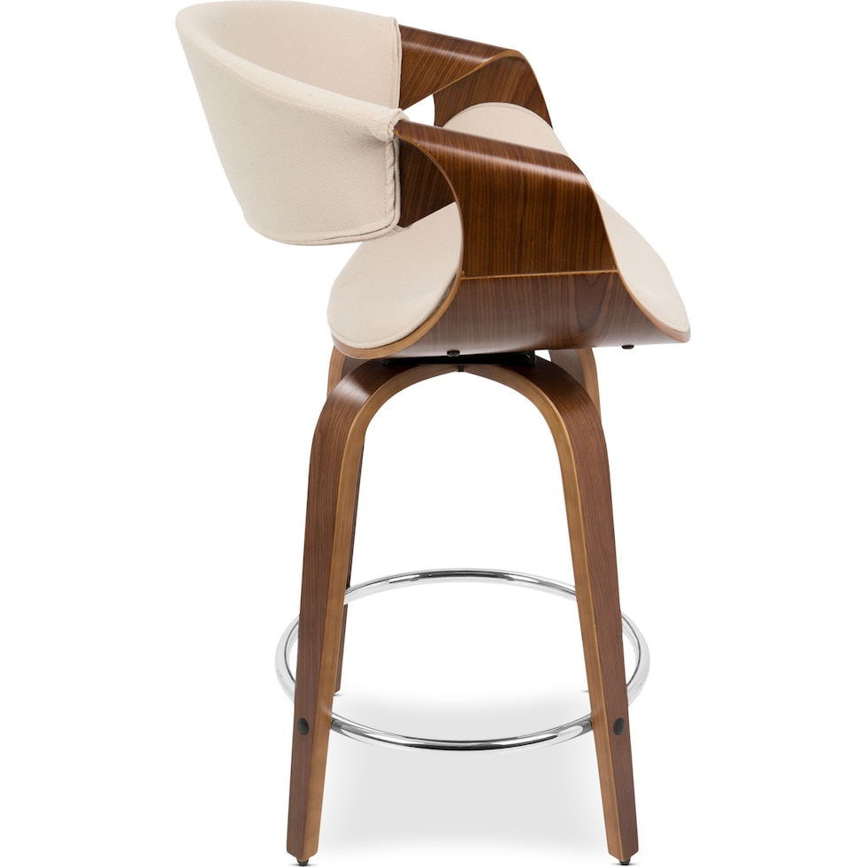 leo white counter height stool   