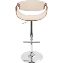 leo white counter height stool   
