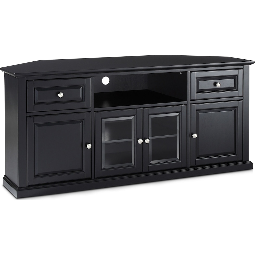 leonard black tv stand   