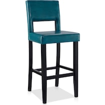 leonardo blue bar stool   
