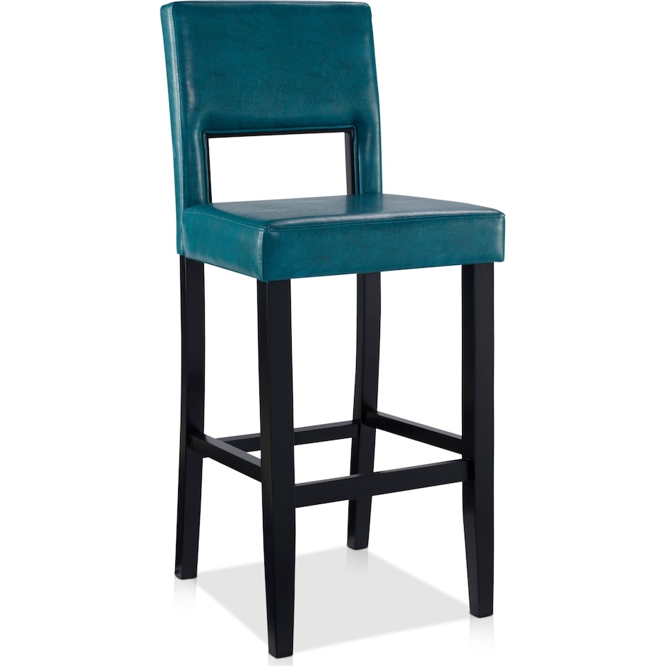 leonardo blue bar stool   
