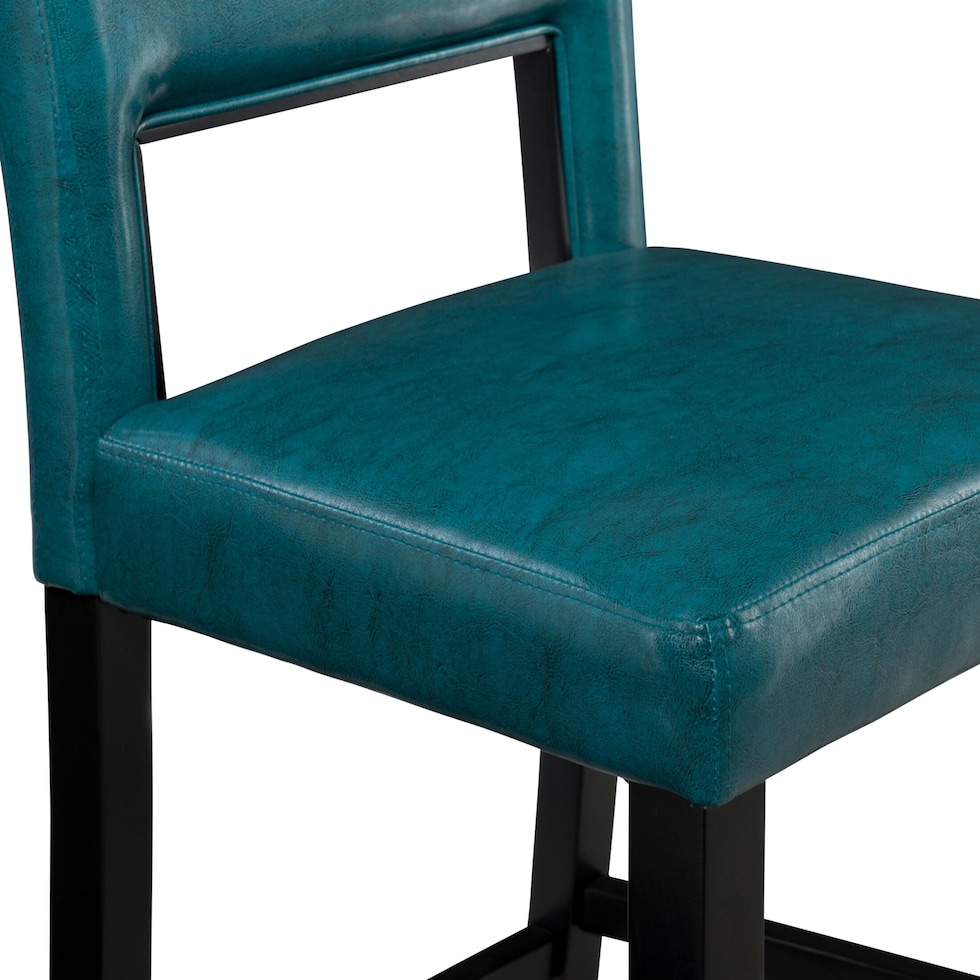 leonardo blue counter height stool   