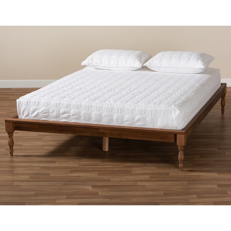 leonida dark brown full bed   