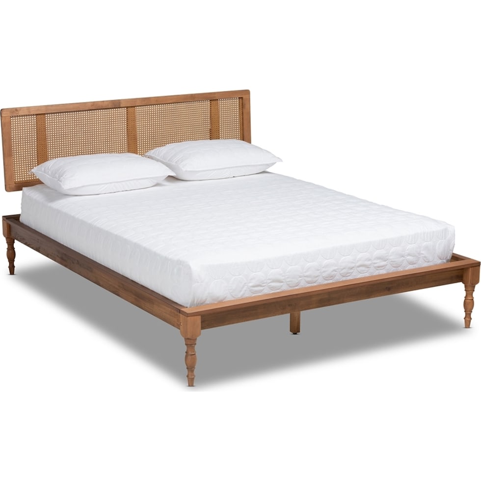 leonida dark brown full bed   