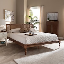 leonida dark brown full bed   