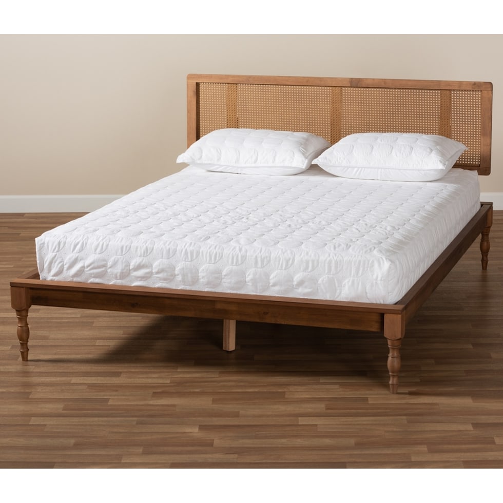 leonida dark brown full bed   