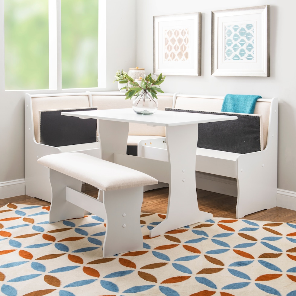 leonie white corner nook   