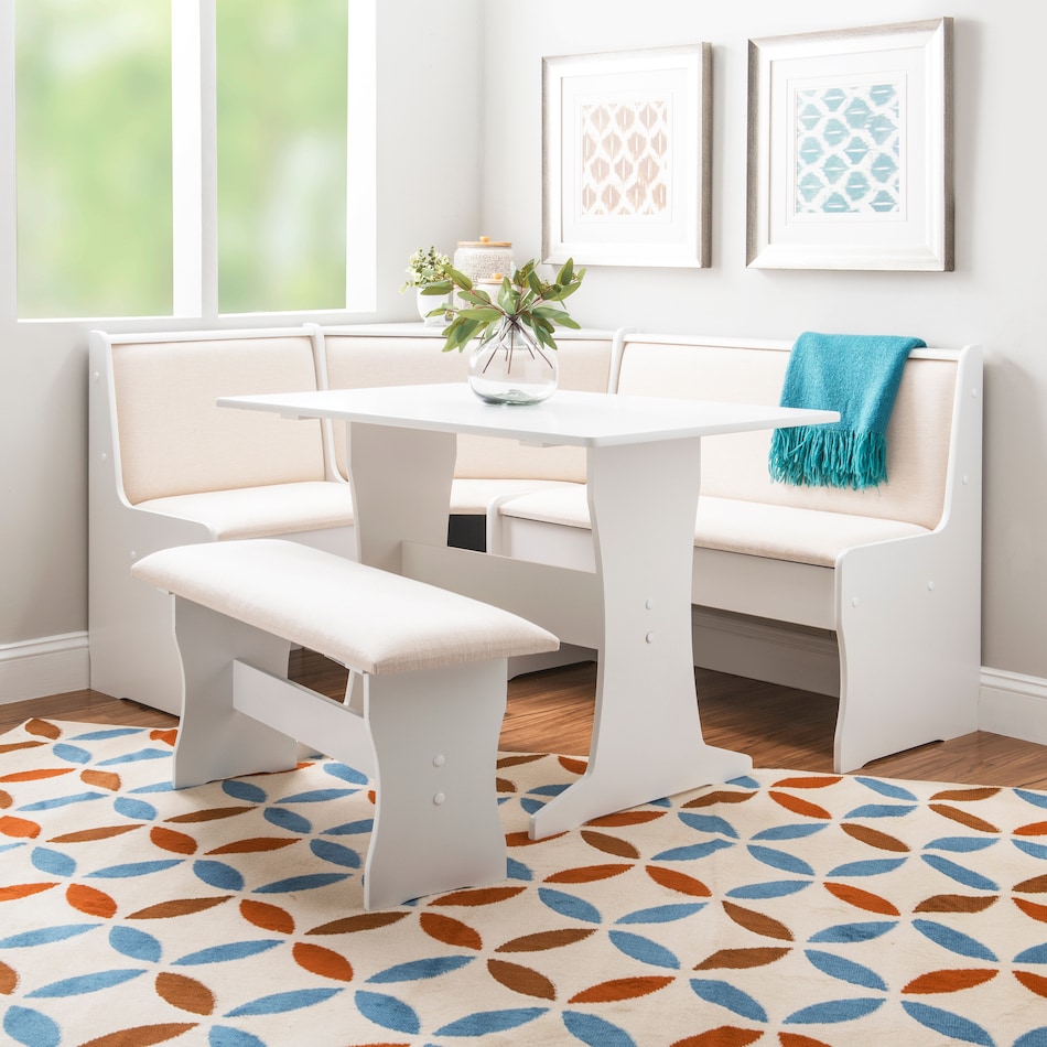 leonie white corner nook   