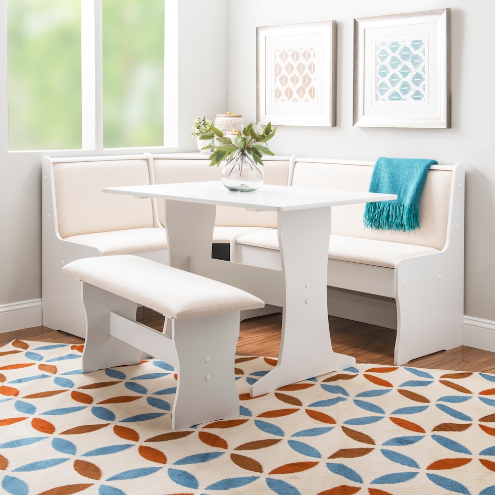 leonie white corner nook   