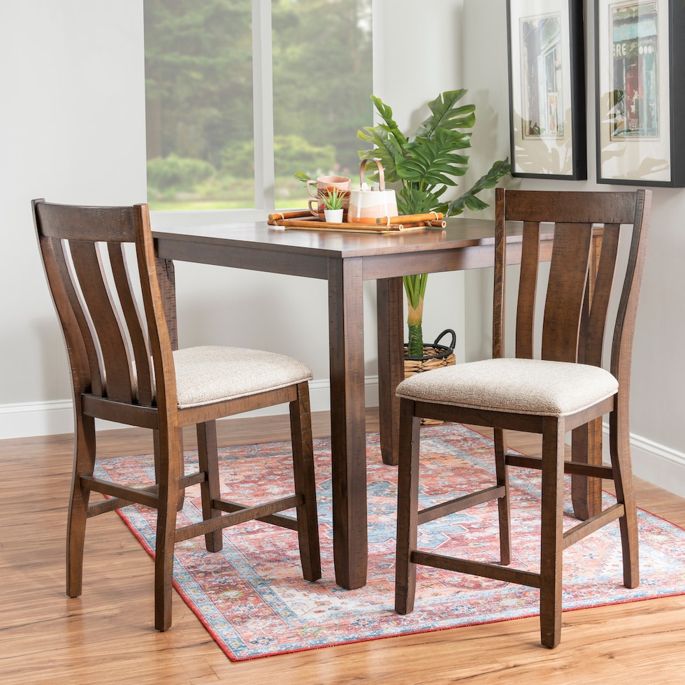 lepine dark brown  pc dining room   