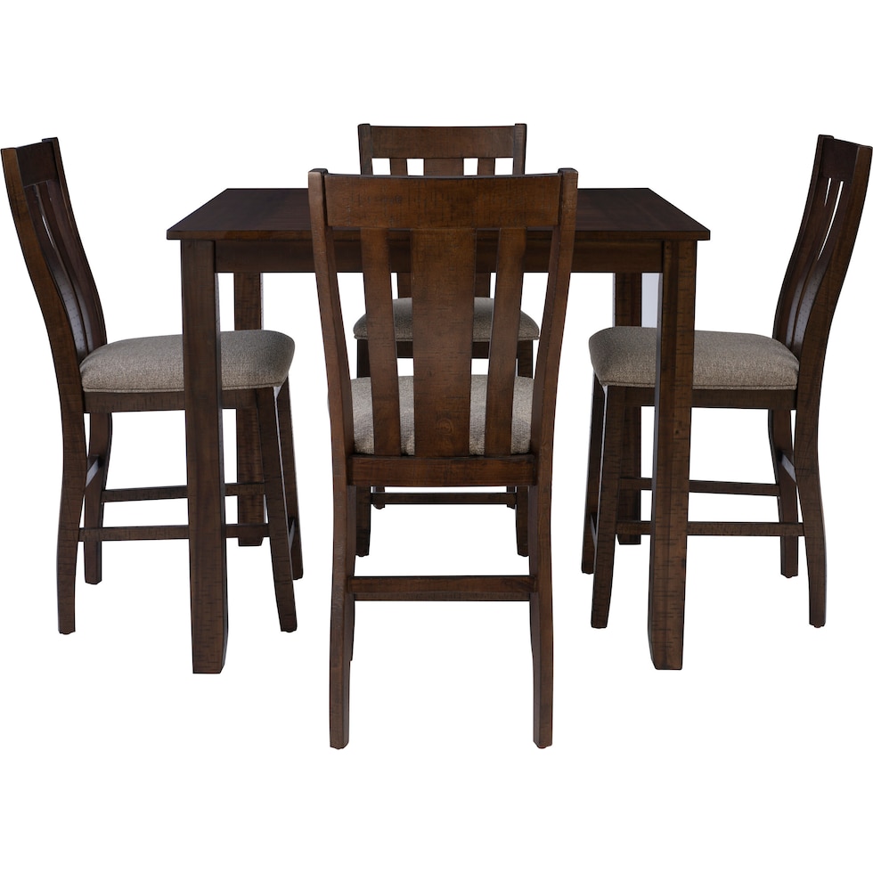 lepine dark brown  pc dining room   