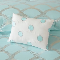 leslie blue twin bedding set   