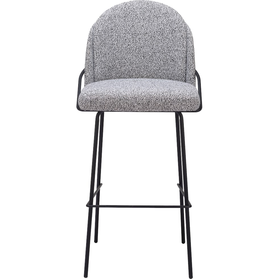 lester black white bar stool   