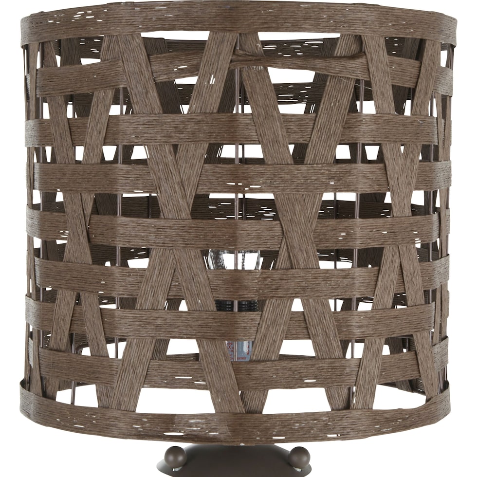 lester dark brown floor lamp   