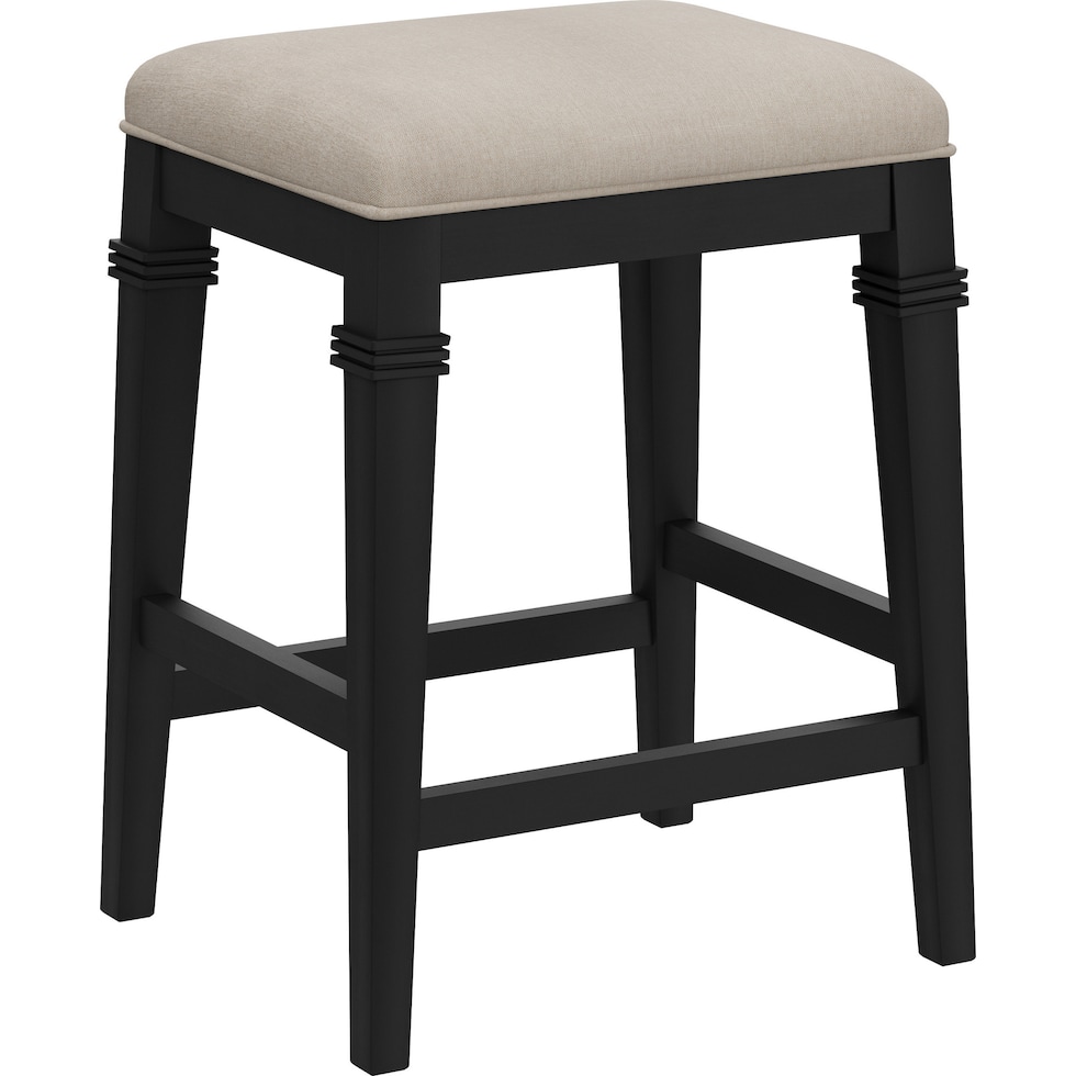 lethabo black counter height stool   