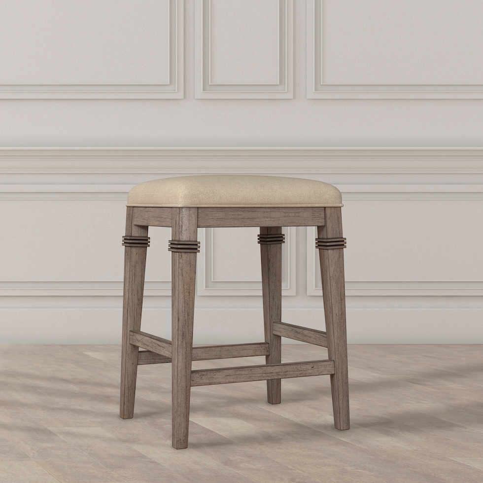lethabo gray counter height stool   