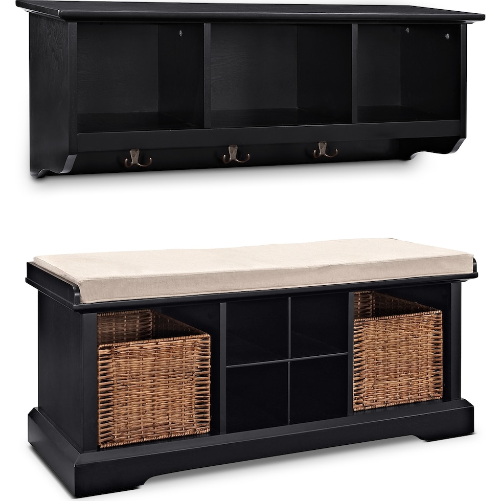 levi black  pc entryway system   