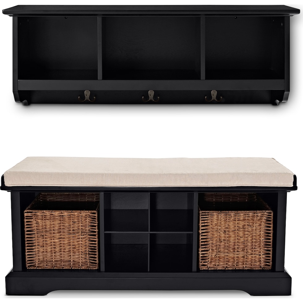 levi black  pc entryway system   