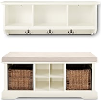 levi white  pc entryway set   