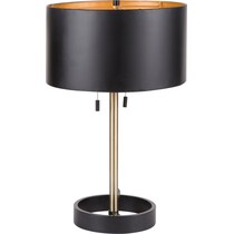 levia gold black table lamp   