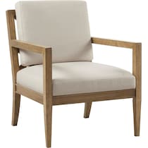 levinson white accent chair   