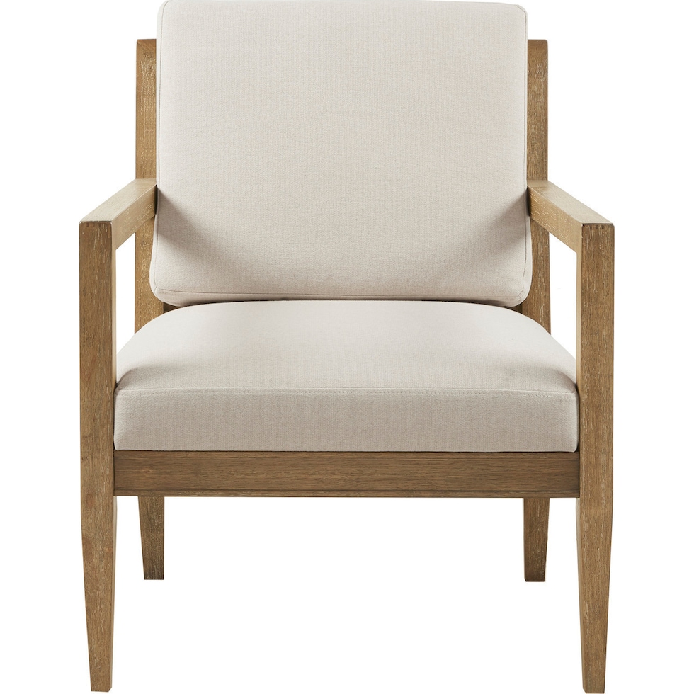 levinson white accent chair   