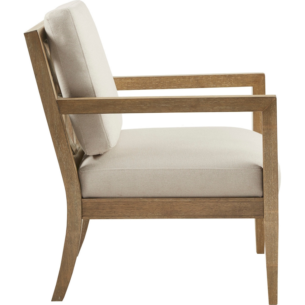 levinson white accent chair   