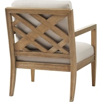 levinson white accent chair   