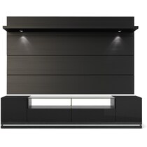 levox black tv stand   