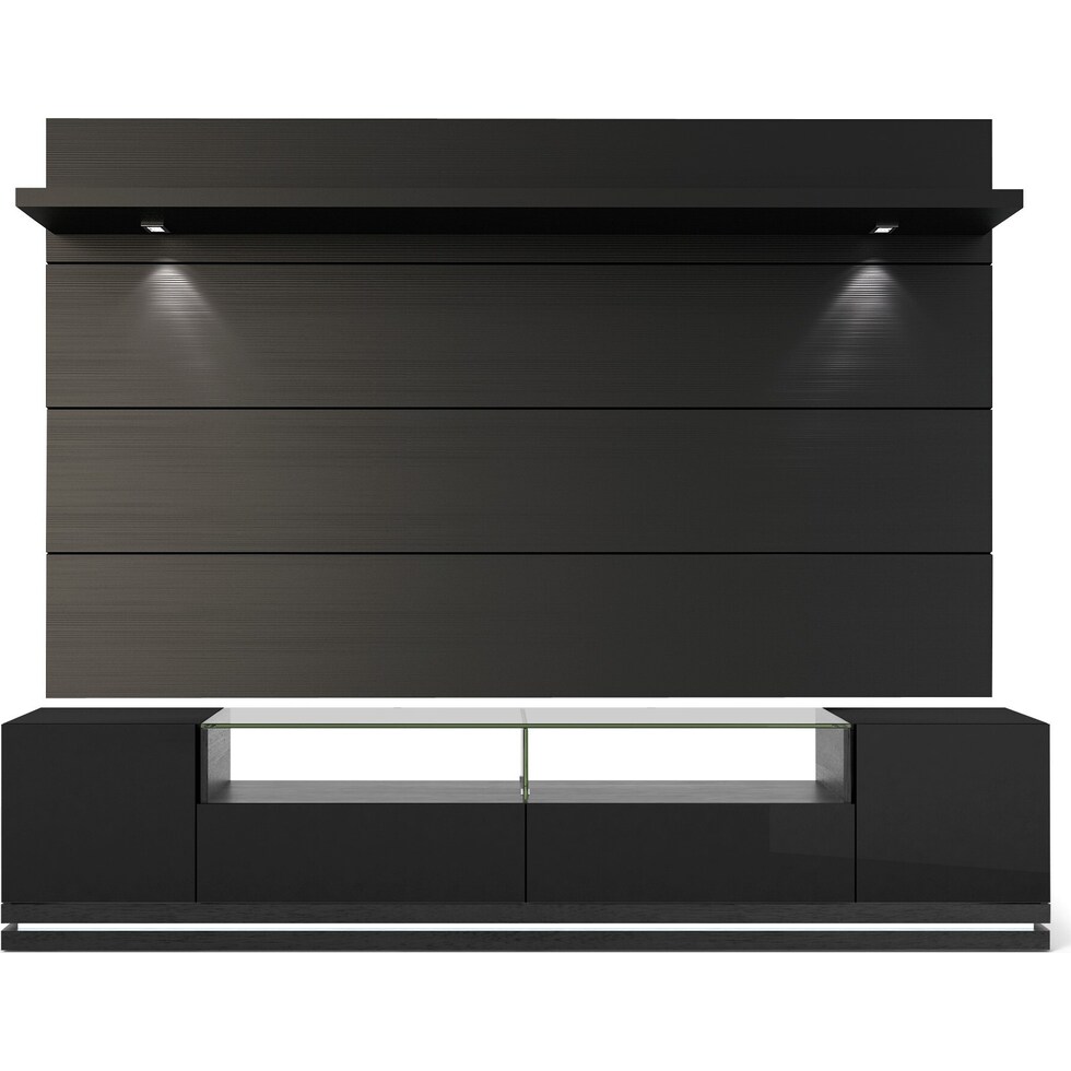 levox black tv stand   
