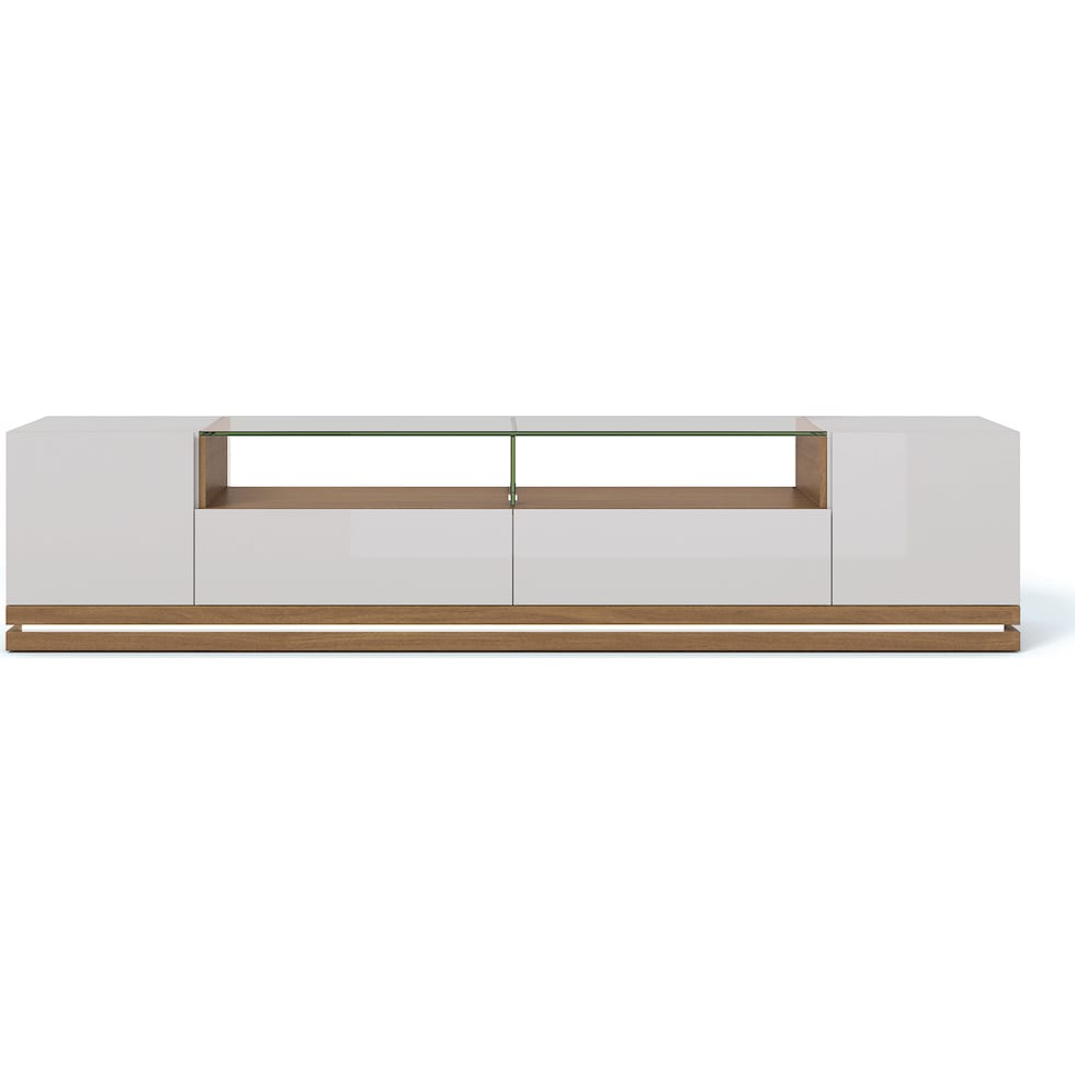levox off white maple tv stand   