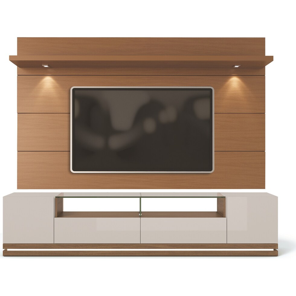 levox white maple tv stand   