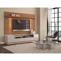 levox white maple tv stand   