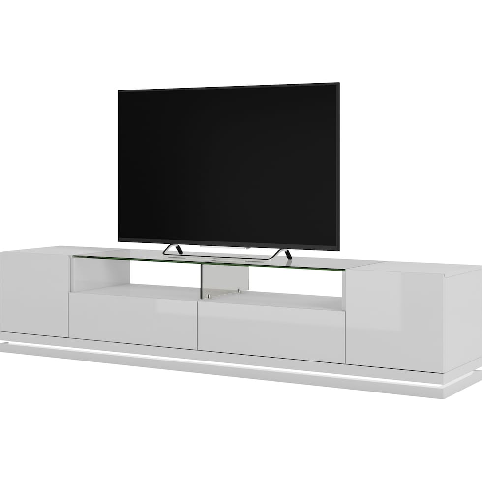 levox white tv stand   