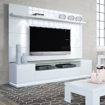 levox white tv stand   