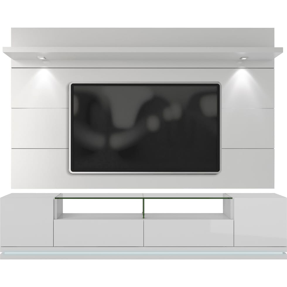 levox white tv stand   