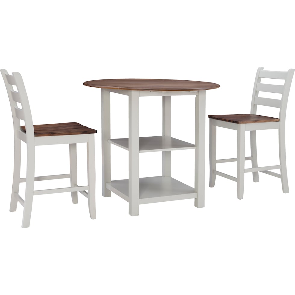 levy gray  pc counter height dining room   