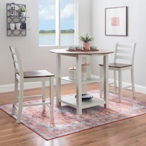levy gray  pc counter height dining room   