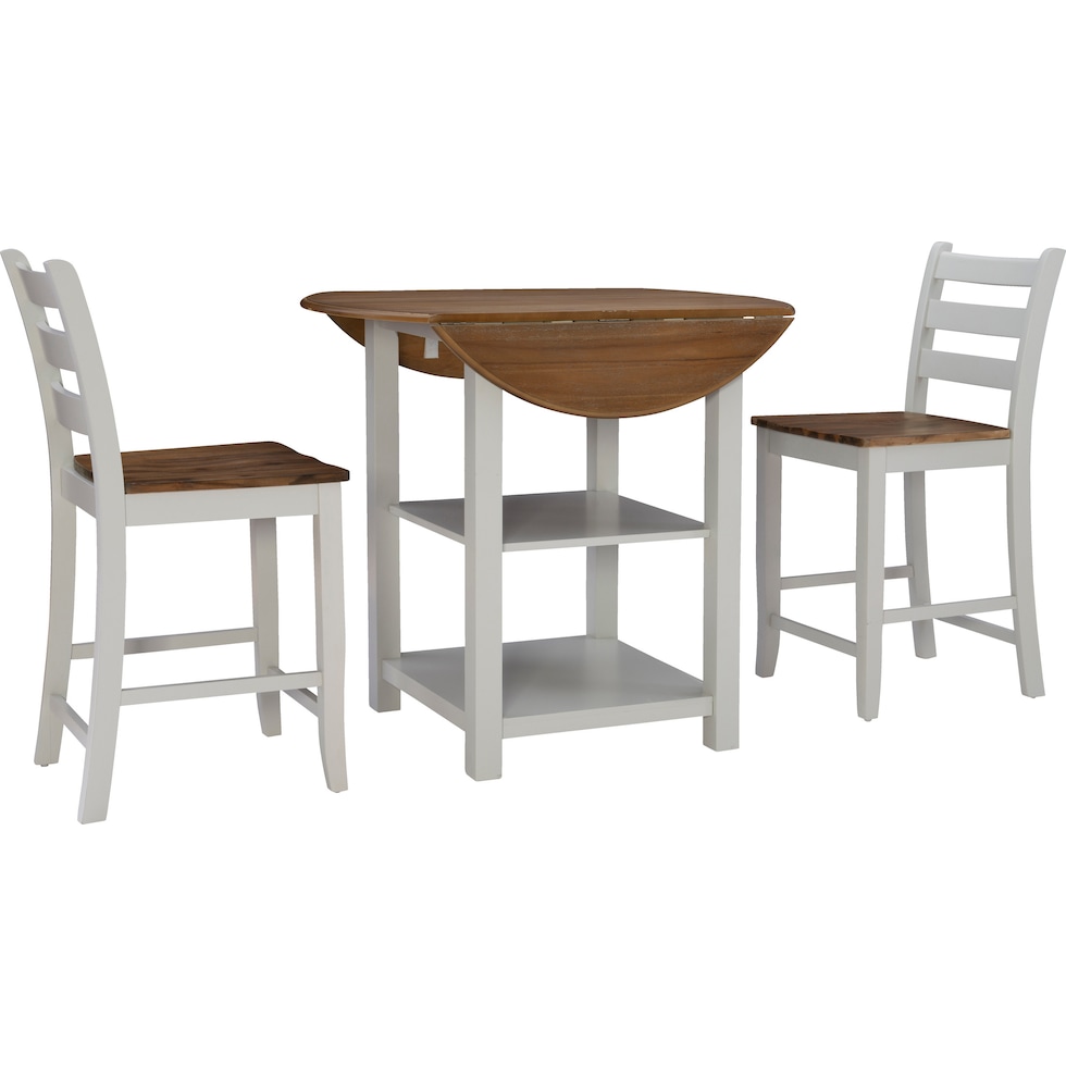 levy gray  pc counter height dining room   