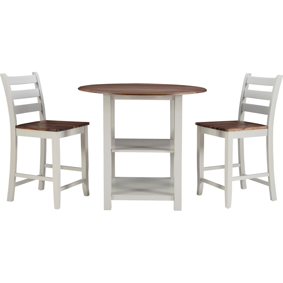 levy gray  pc counter height dining room   