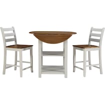 levy gray  pc counter height dining room   