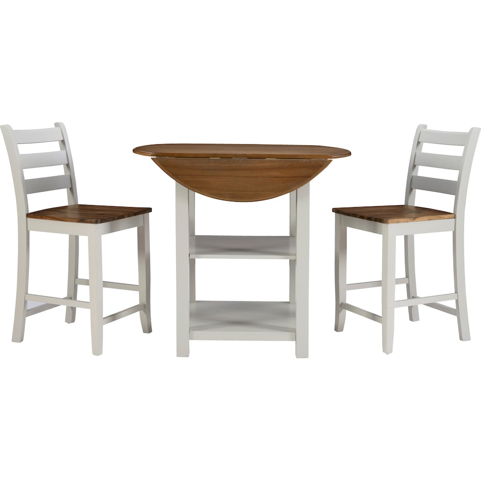 levy gray  pc counter height dining room   